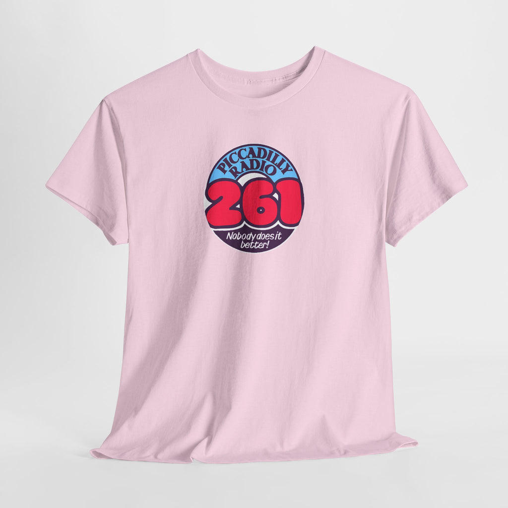 Piccadilly Radio '261' Logo T‑Shirt — Vintage Unofficial Radio Station Graphic Tee