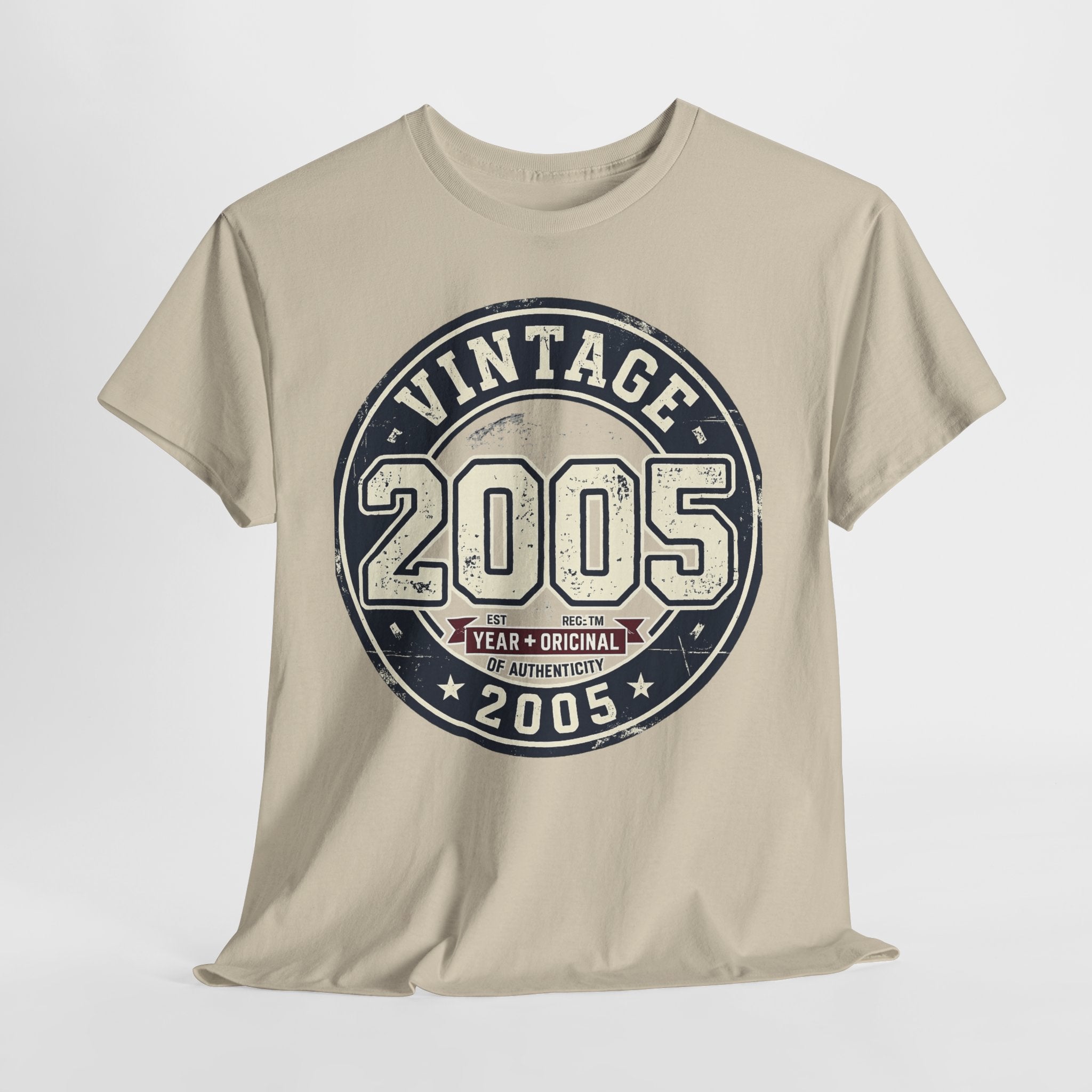 Vintage 2005 T-Shirt — Retro Birth Year Graphic Tee