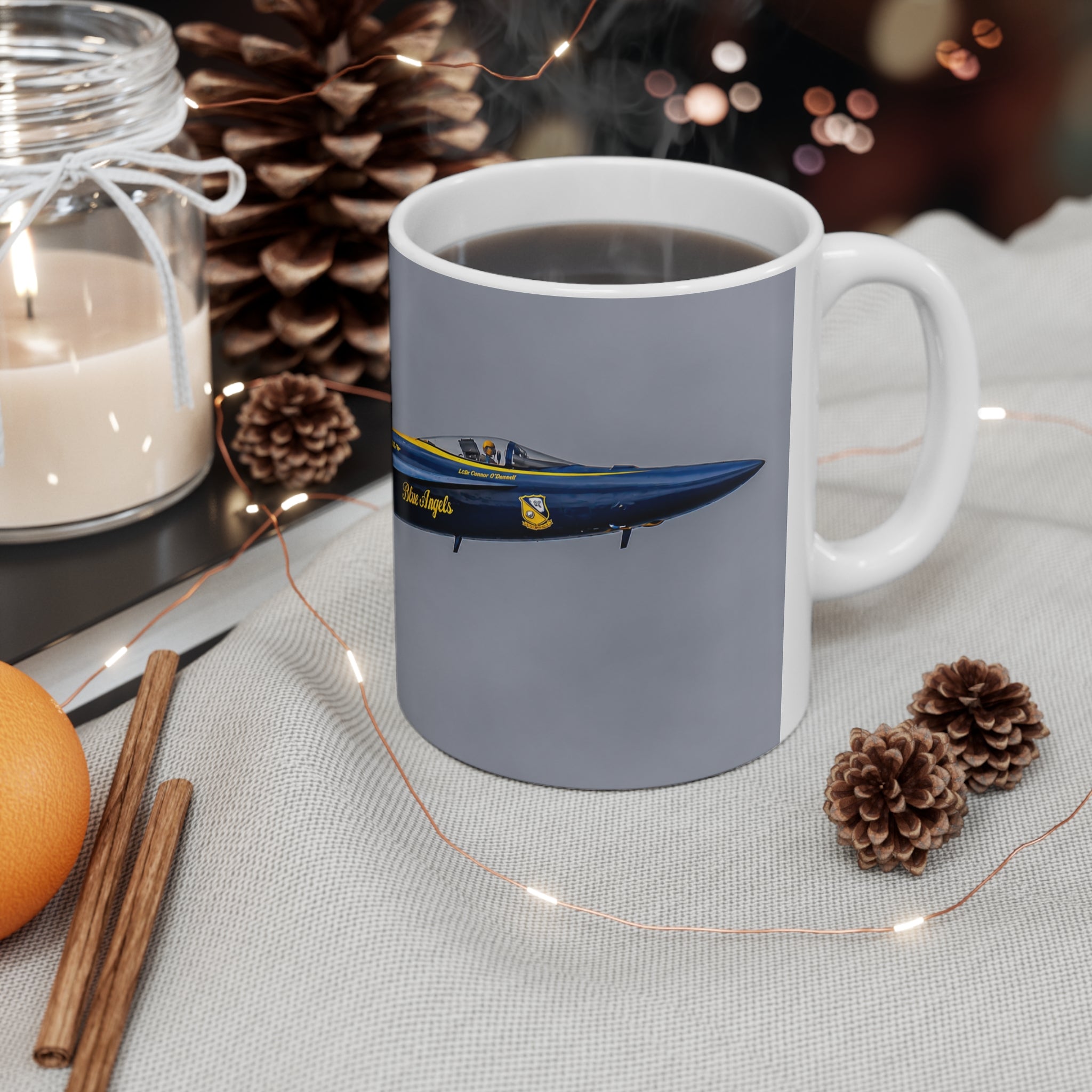 Blue Angels US Navy Jet Coffee Mug — Aviation Pilot Gift (11oz, 15oz)
