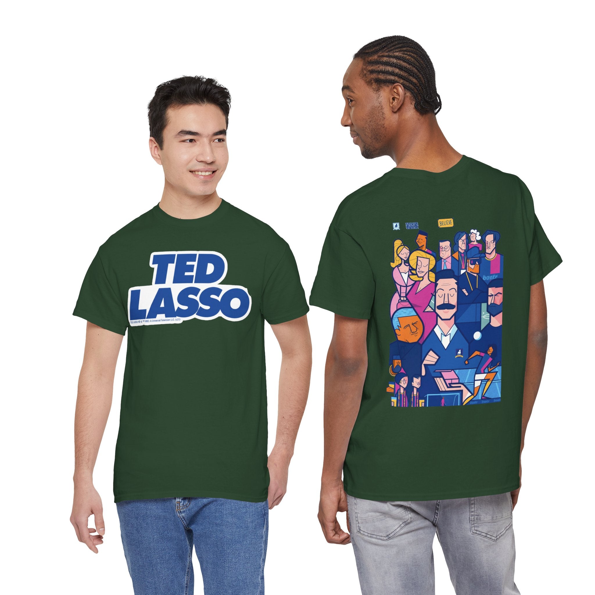 Ted Lasso Inspired Graphic Tee — Retro Team Illustration
