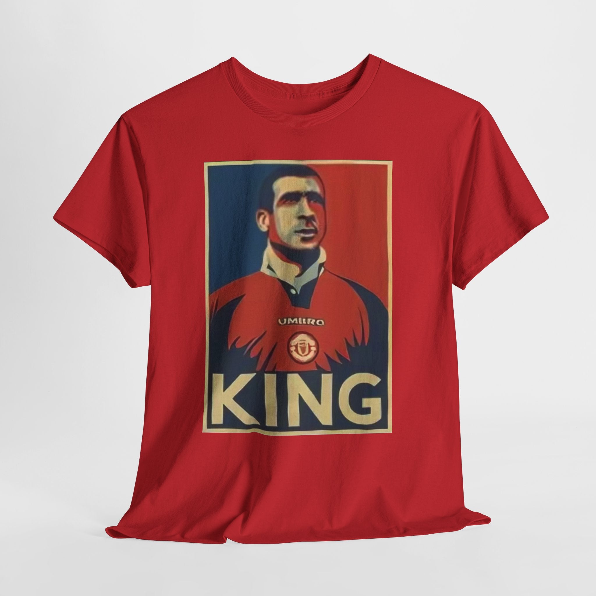 Eric Cantona King Manchester United Graphic Tee — Retro Sports Poster Football Shirt