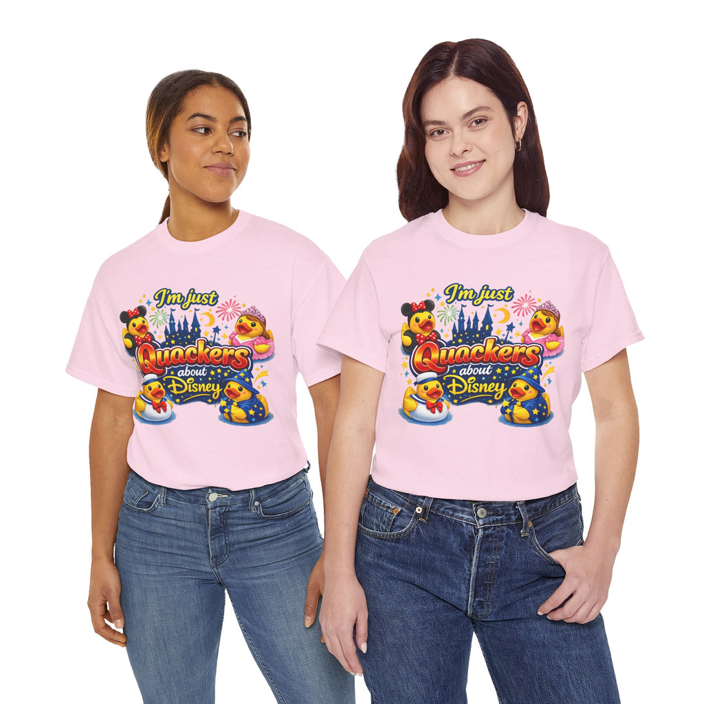 Quackers About Disney Rubber Duck Tee — "I'm Just Quackers About Disney" Graphic T-Shirt
