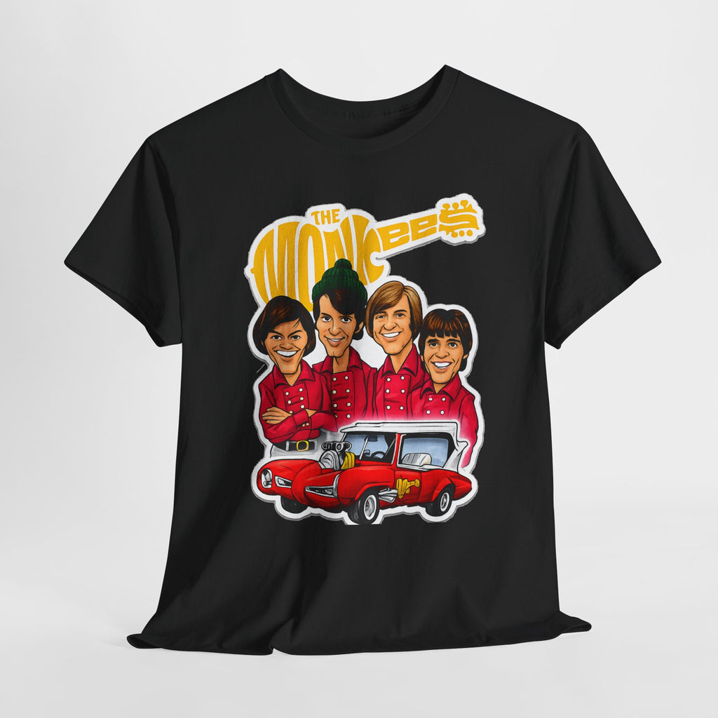 The Monkees Retro Band Tee — Colorful Car Cartoon Graphic