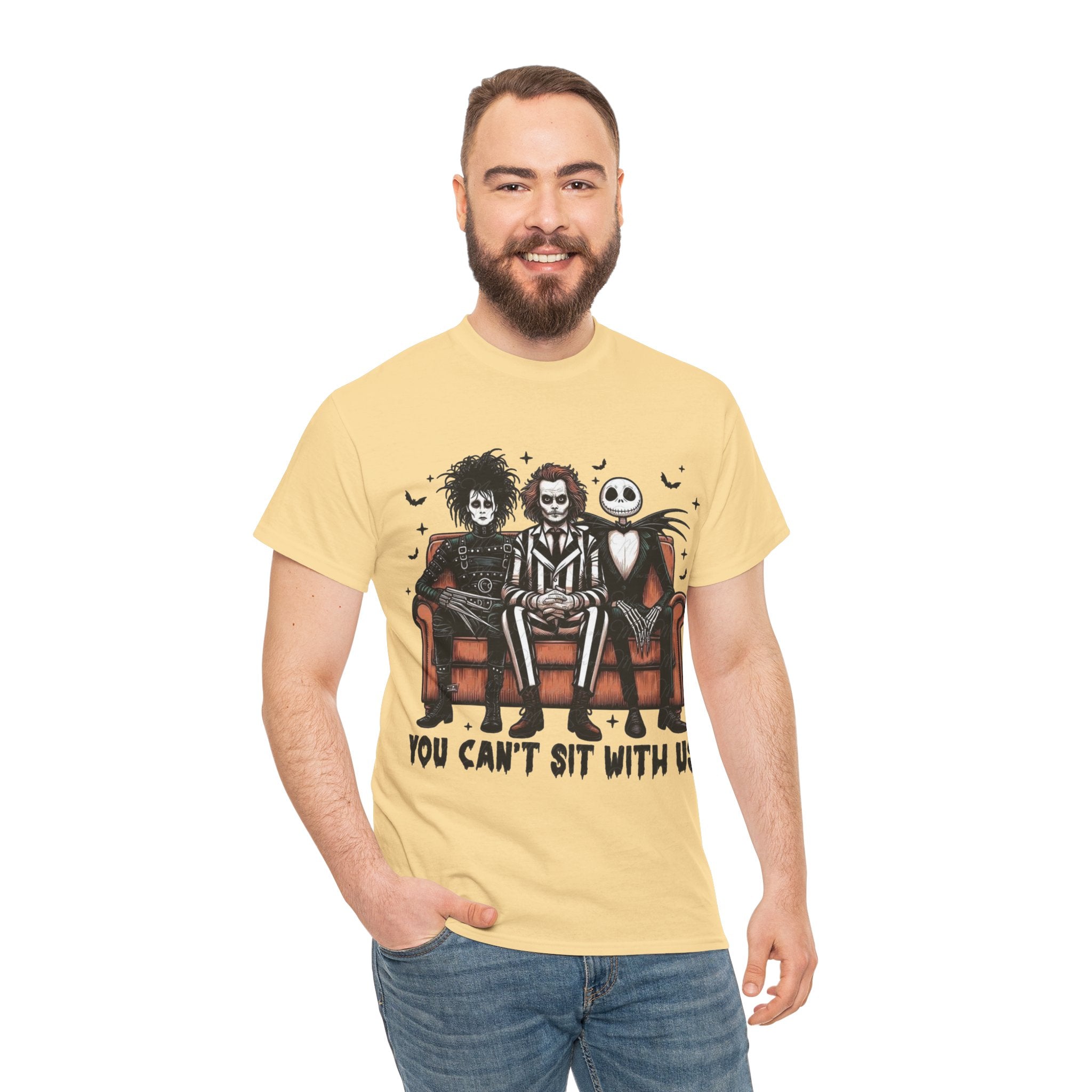 Johnny Depp Graphic Tee — 'You Can't Sit With Us' Halloween Horror Trio T-Shirt