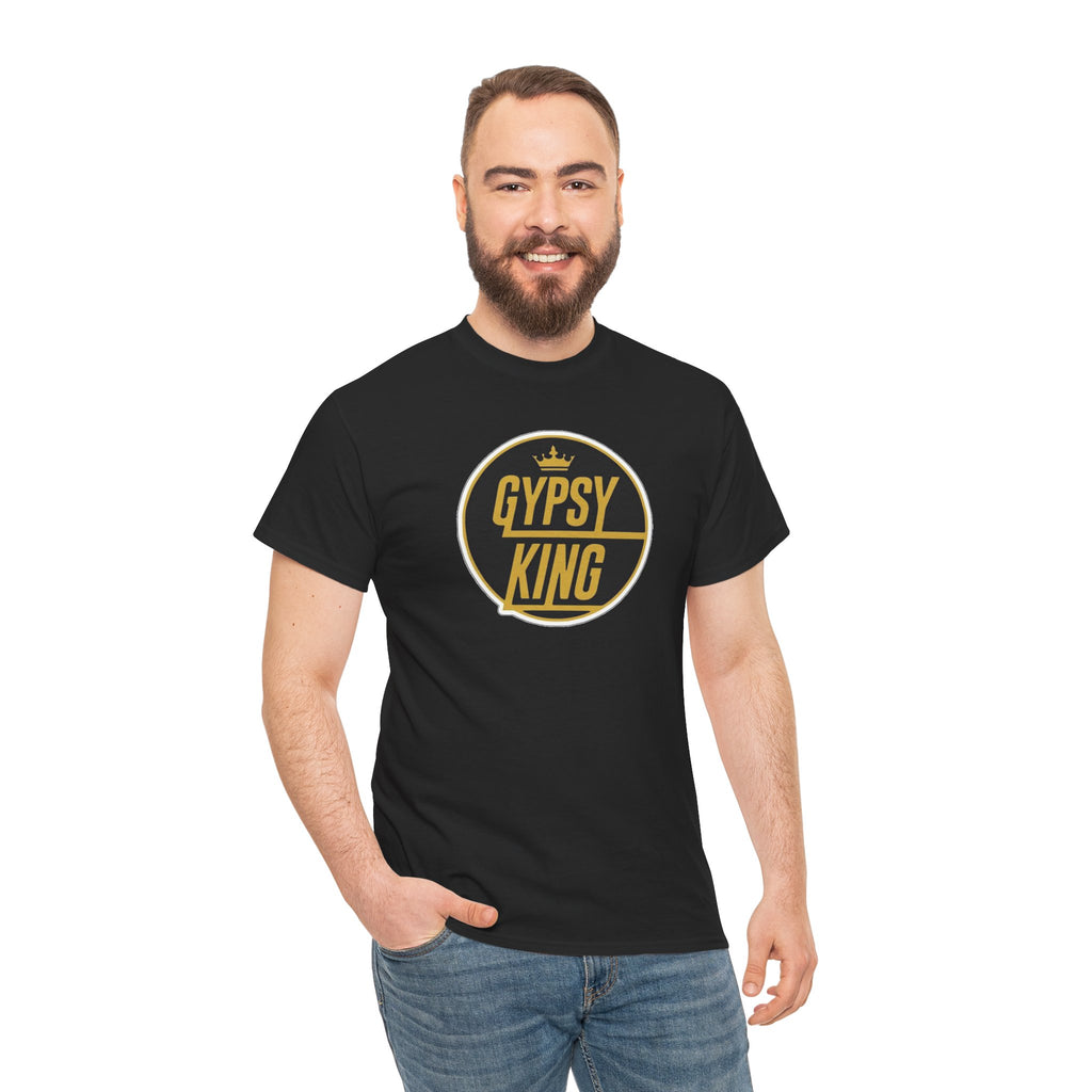 Gypsy King Graphic Tee — Retro Black & Gold Crown Logo T‑Shirt