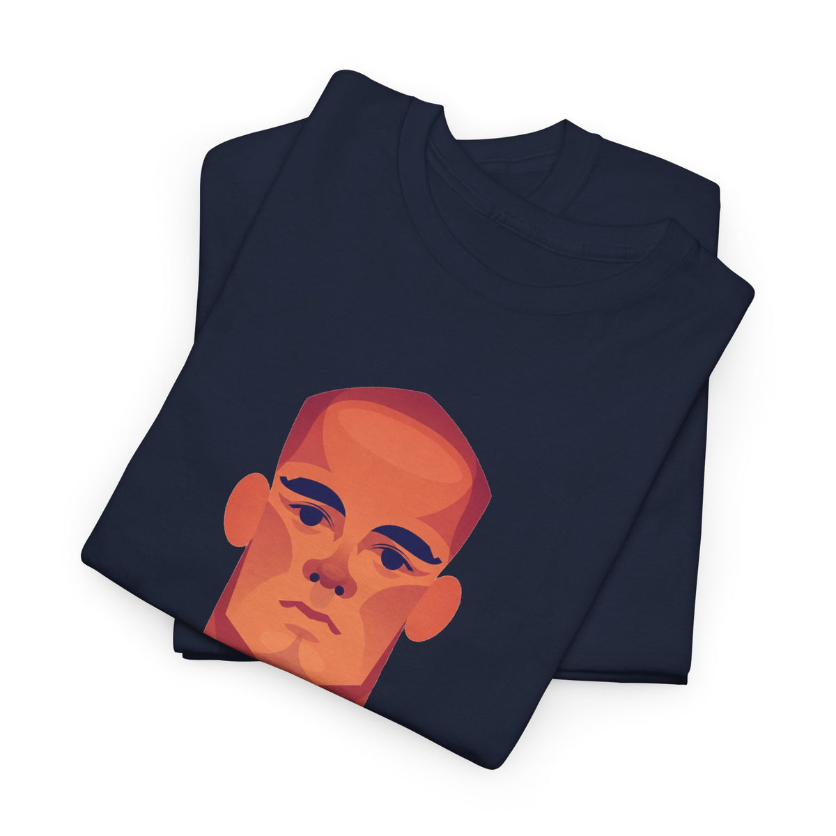 Vinny Kompany Manchester City Legend Minimalist Portrait Tee — Bold Stylized Face Graphic T-Shirt