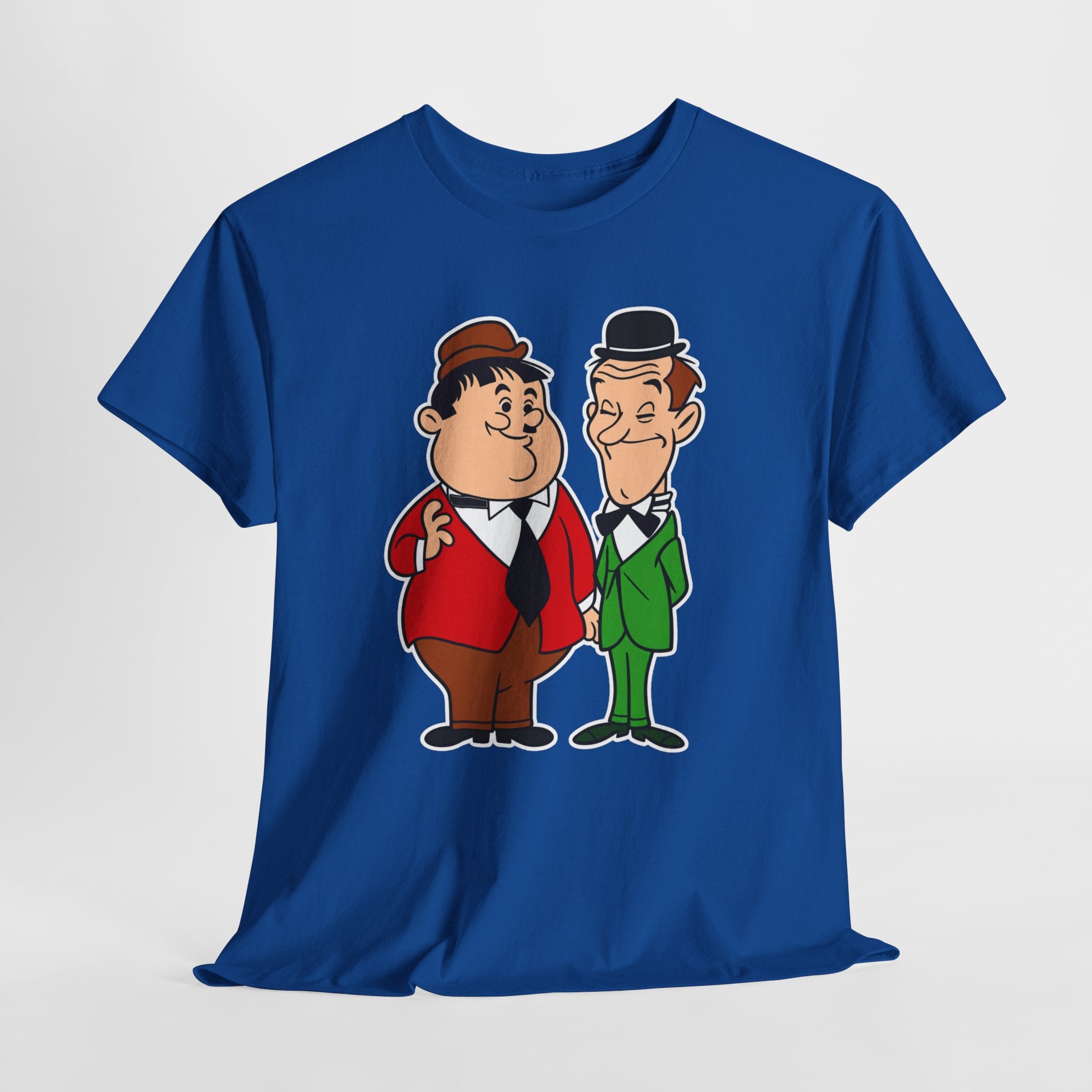 Comedy Duo Vintage Cartoon Cotton T-Shirt