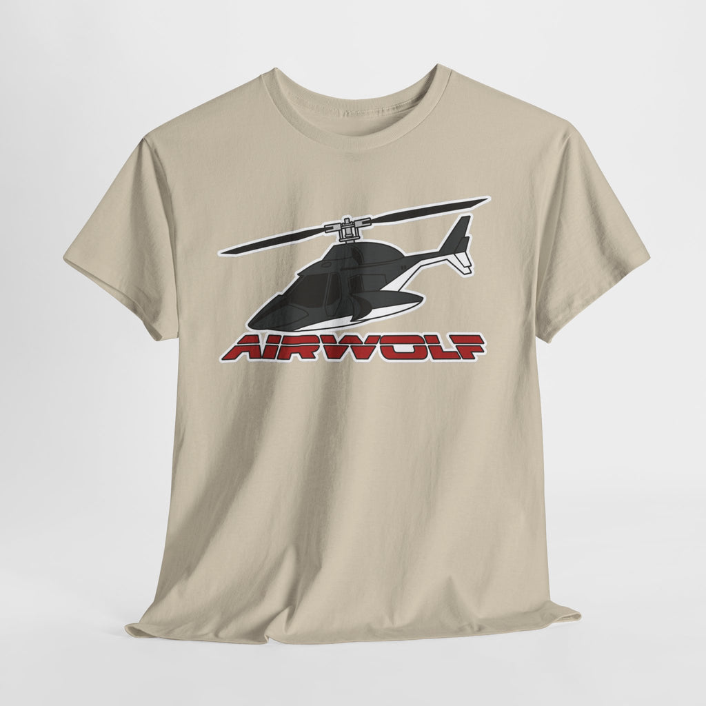 Helicopter Airwolf Tee — Retro Airwolf Logo Graphic T‑Shirt