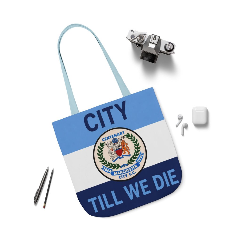 City Till We Die Canvas Tote Bag — Football Fan Flag Tote
