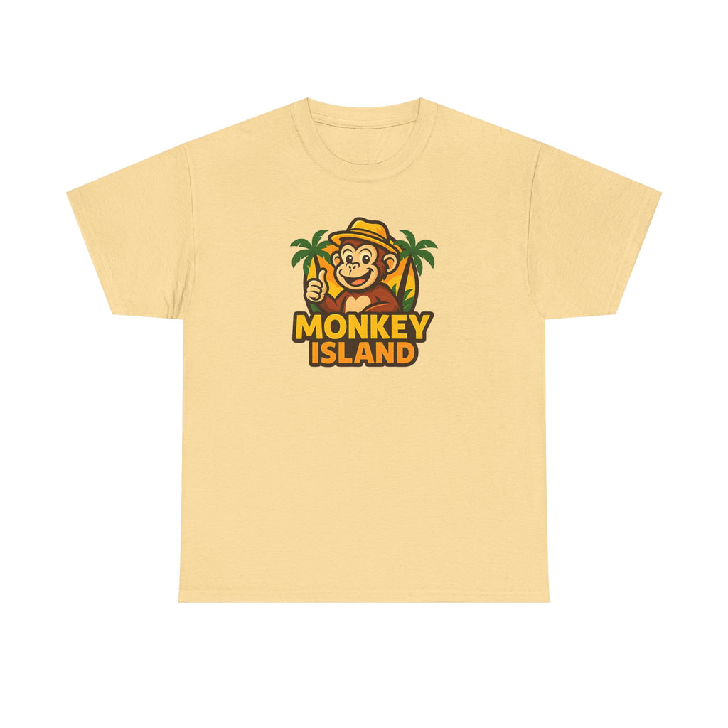 Monkey Island T-Shirt — Cute Tropical Monkey Logo Tee