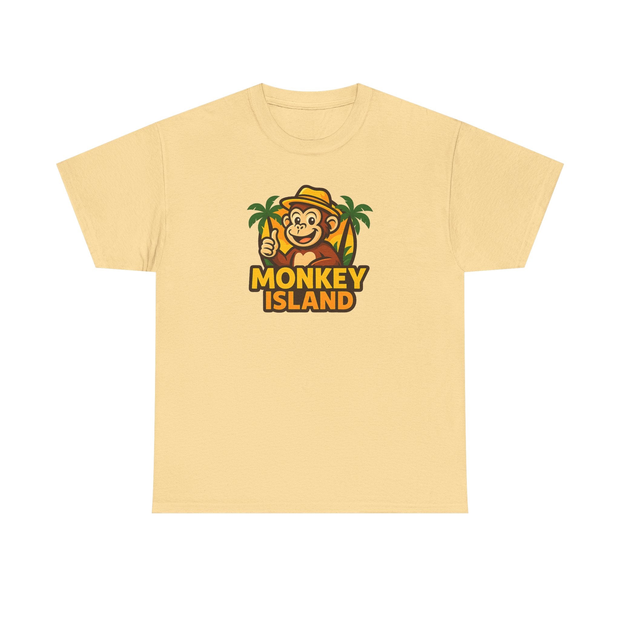 Monkey Island T-Shirt — Cute Tropical Monkey Logo Tee