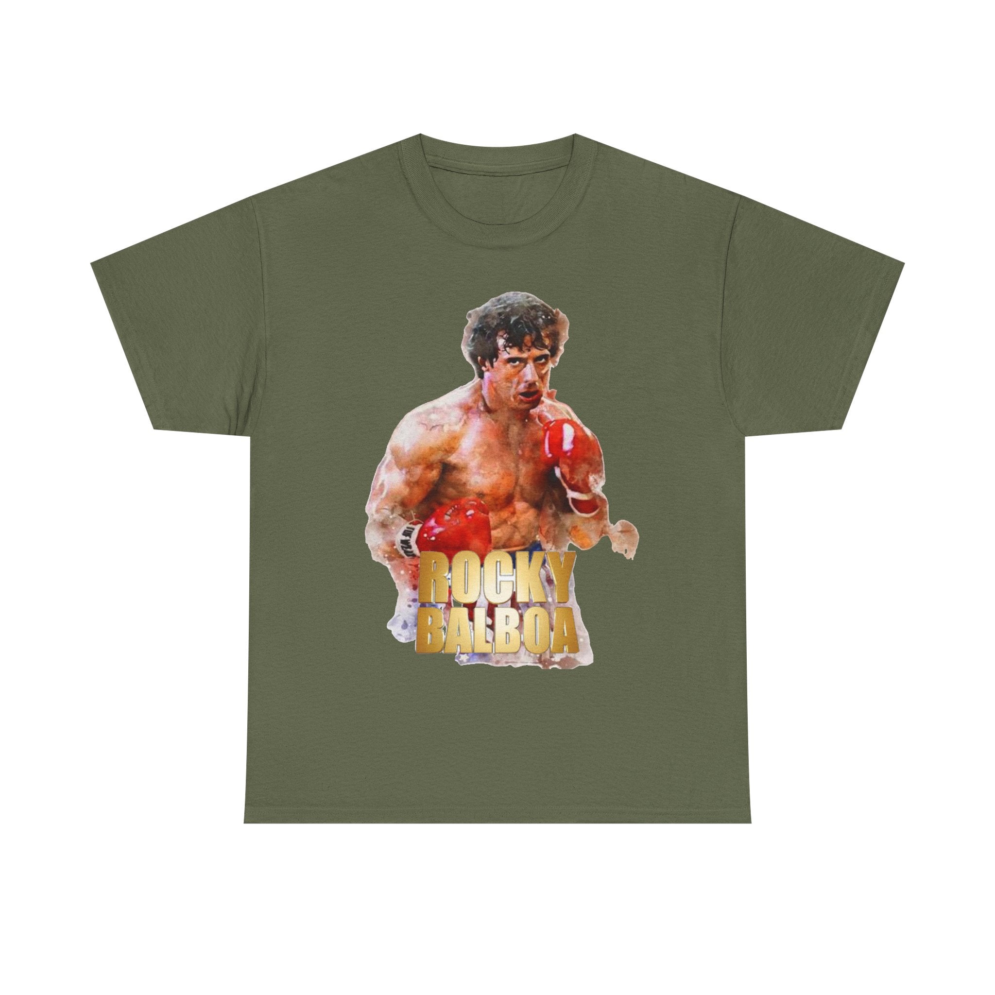Boxing Rocky Balboa Graphic Tee – Retro Fighter Movie Shirt