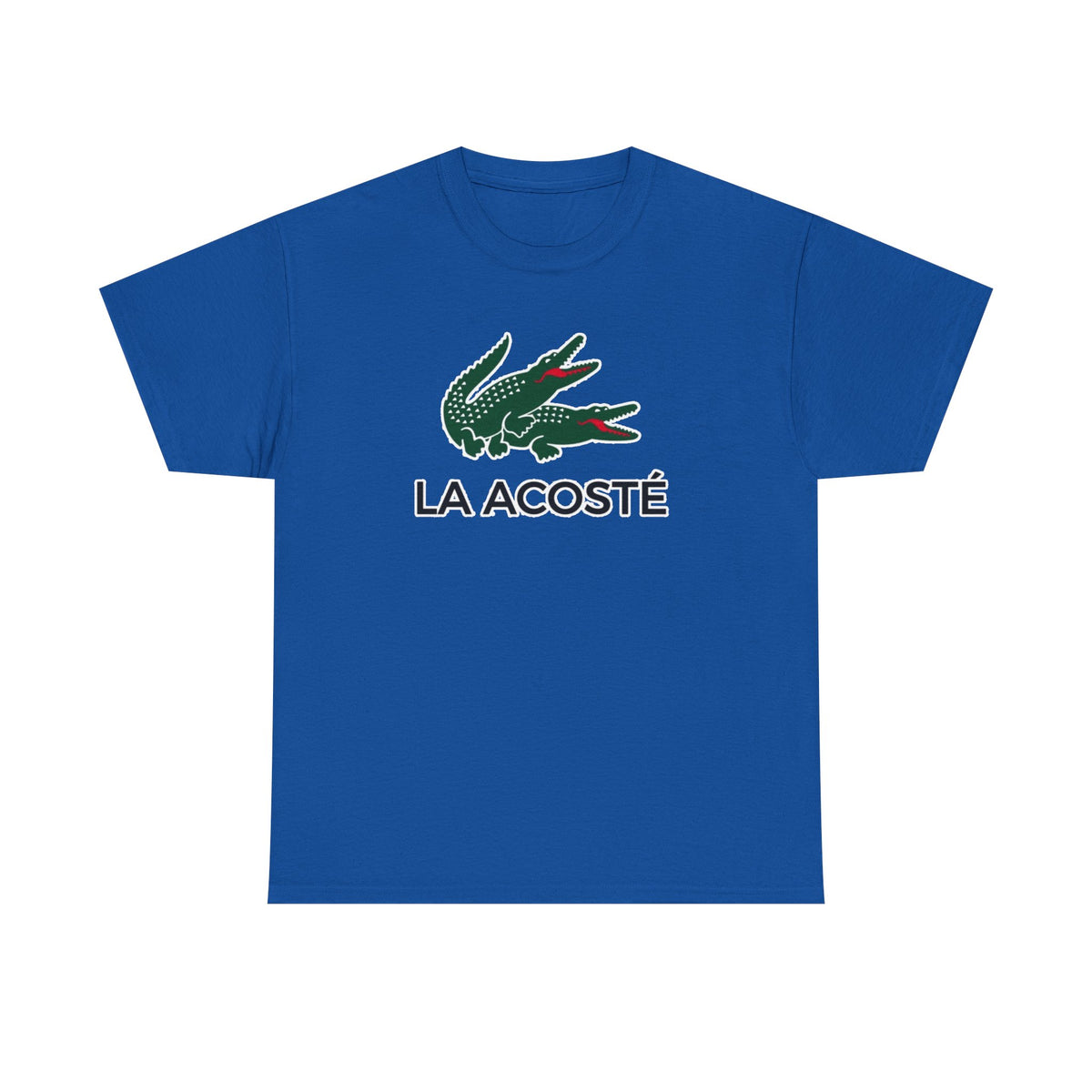 La Acosté Crocodile Logo Graphic Cotton Tee / T-Shirt