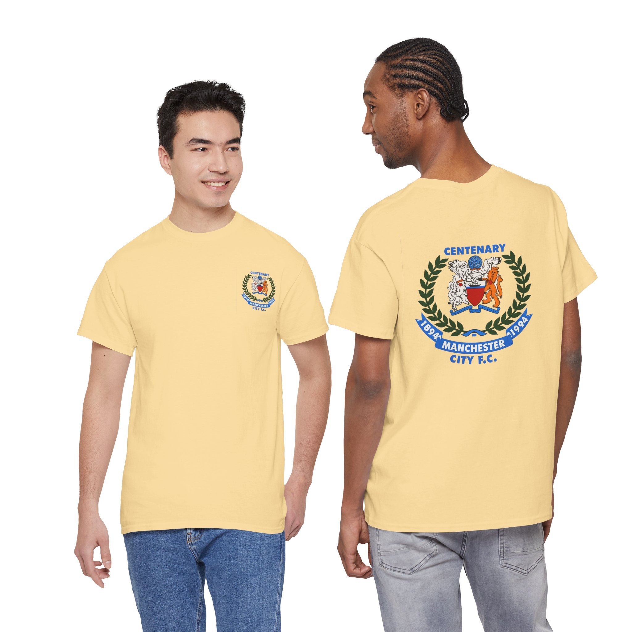 Centenary Manchester City FC Crest Tee — 1894–1994 Commemorative Shirt