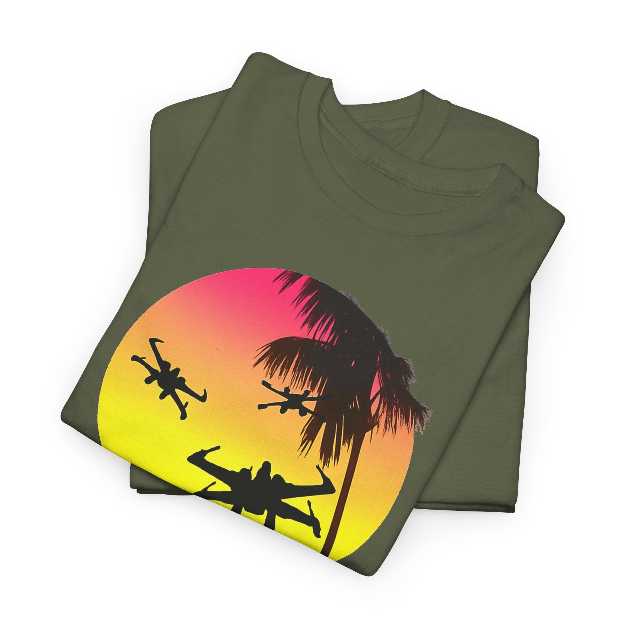 Star Wars X-Ring Sunset Beach Plane T-Shirt