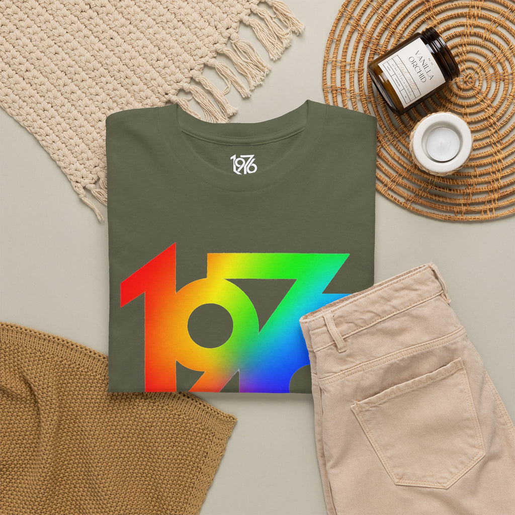 1976 Collection Rainbow Retro Tee / Cotton T-Shirt
