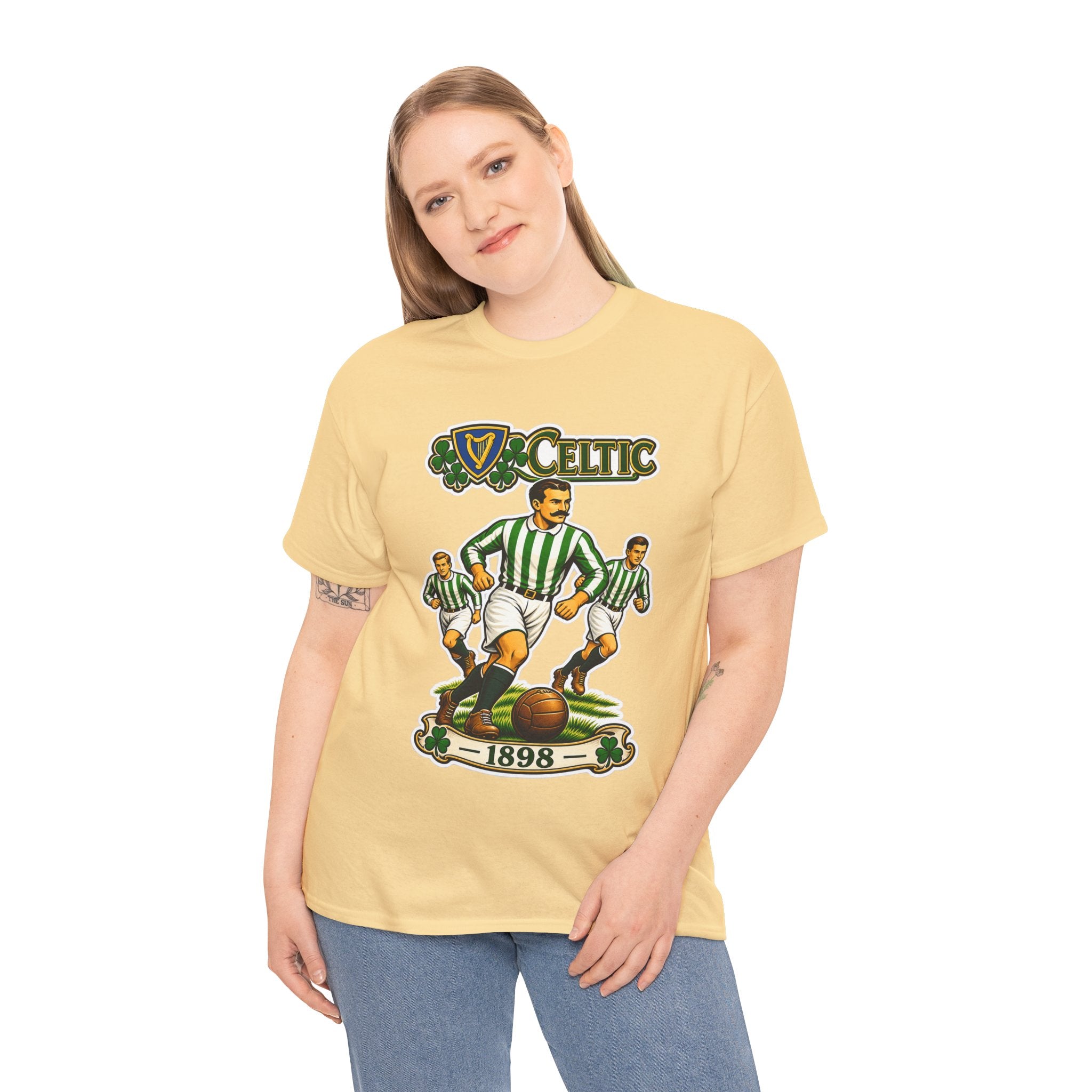 Celtic Football Retro Players Tee — 1898 Vintage Soccer Shirt