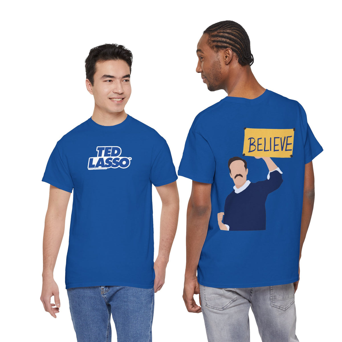 Ted Lasso Inspired "Believe" Tee — Inspirational TV Fan Shirt Cotton T-Shirt