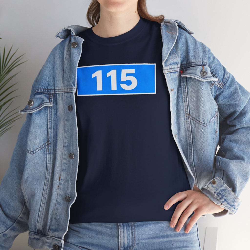 Manchester City 115 Inspired Minimalist Graphic Cotton T-Shirt
