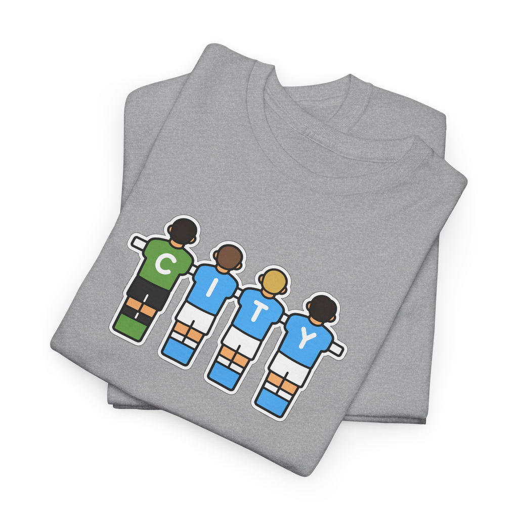 City Soccer Team Tee — Retro Foosball Players Graphic T-Shirt