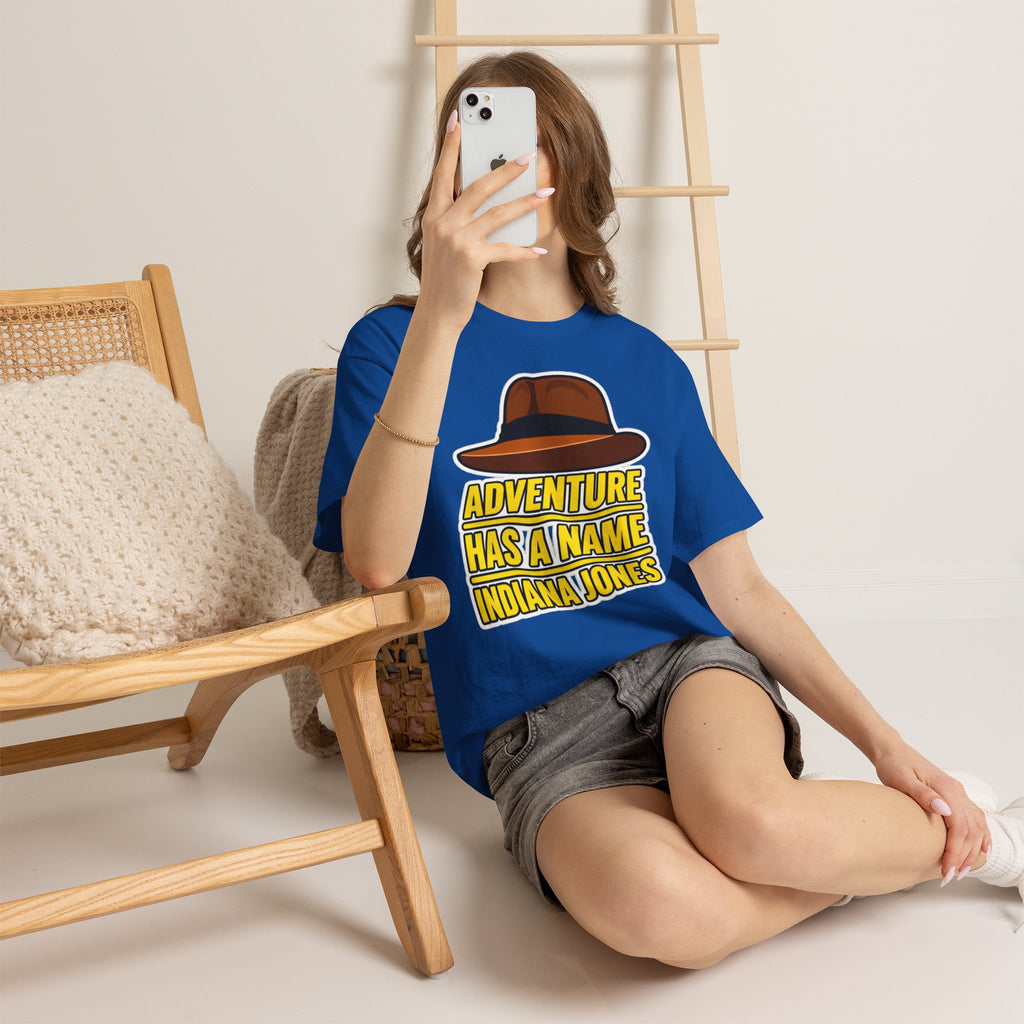 Adventure Has a Name Indiana Jones Graphic Cotton T-Shirt