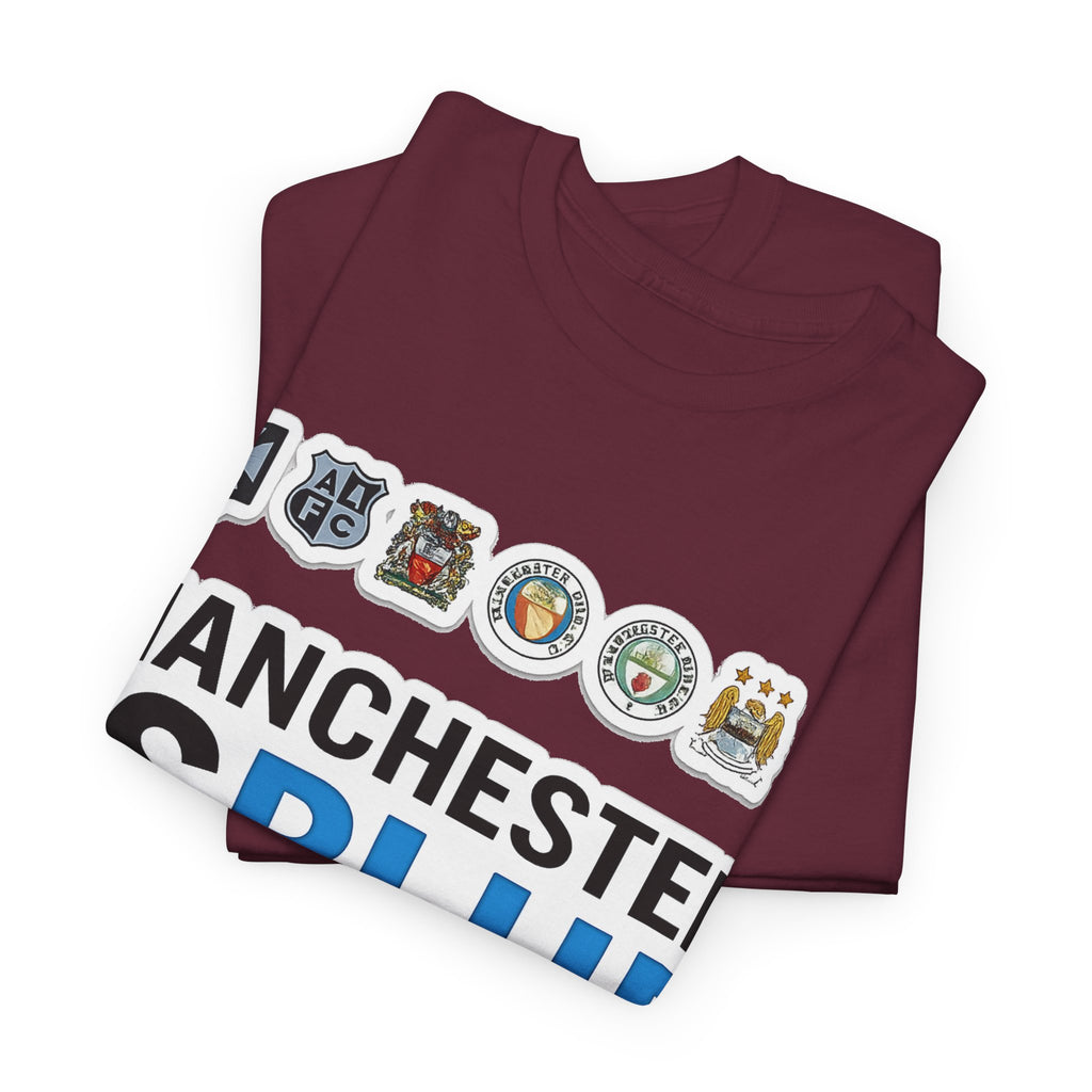 Manchester Is Blue Tee — Manchester City Supporter T-Shirt