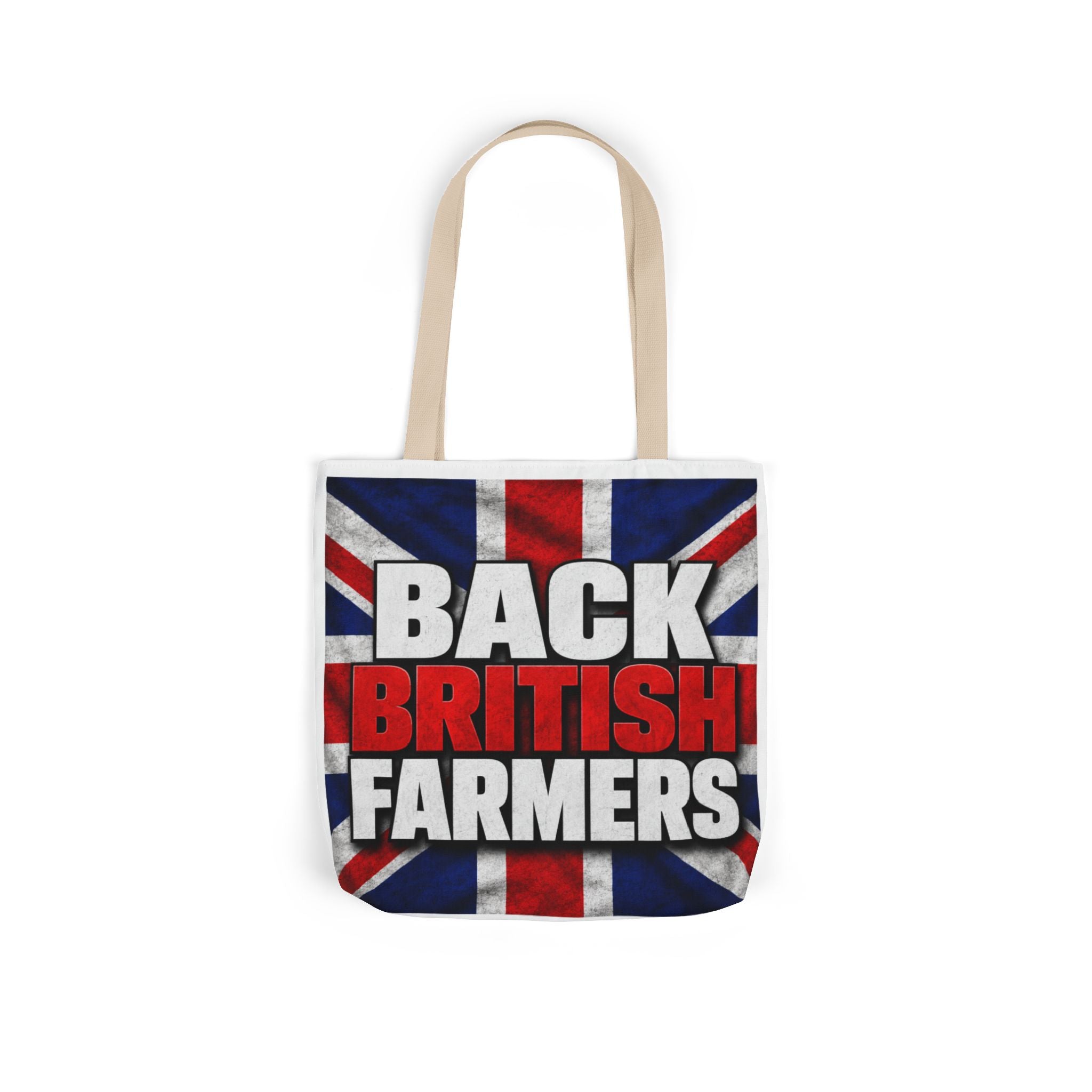 Back British Farmers Canvas Tote Bag — Union Jack Farming Support Tote
