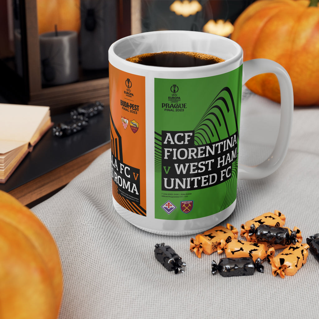 2023 UEFA Finals Programme Covers Inspired Ceramic Coffee Mug 11oz/15oz