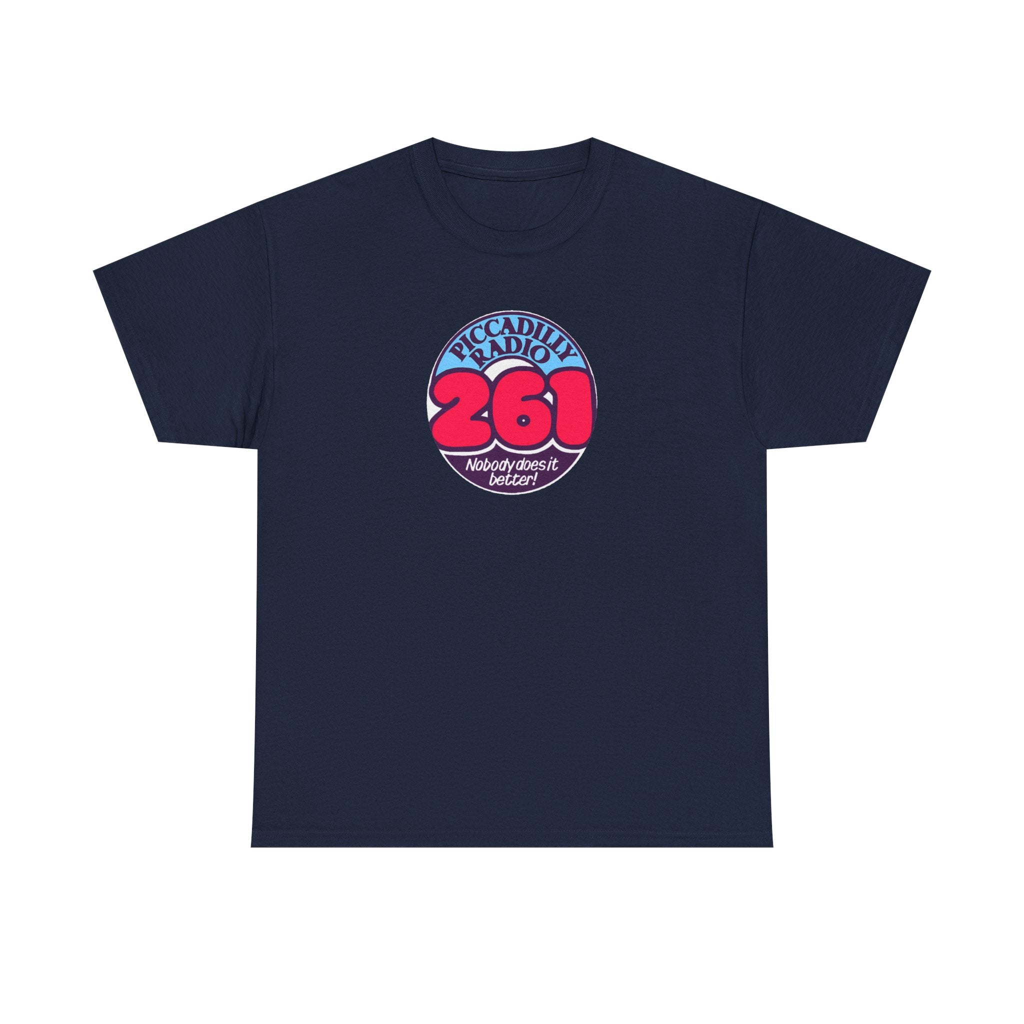 Piccadilly Radio '261' Logo T‑Shirt — Vintage Unofficial Radio Station Graphic Tee