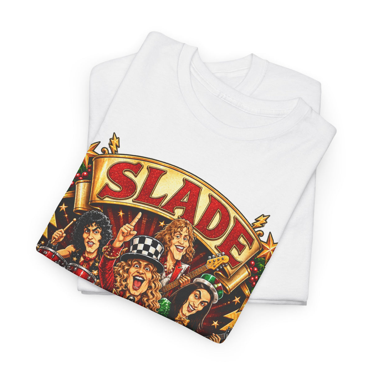 Slade it's Christmas Unisex Heavy Cotton Tee
