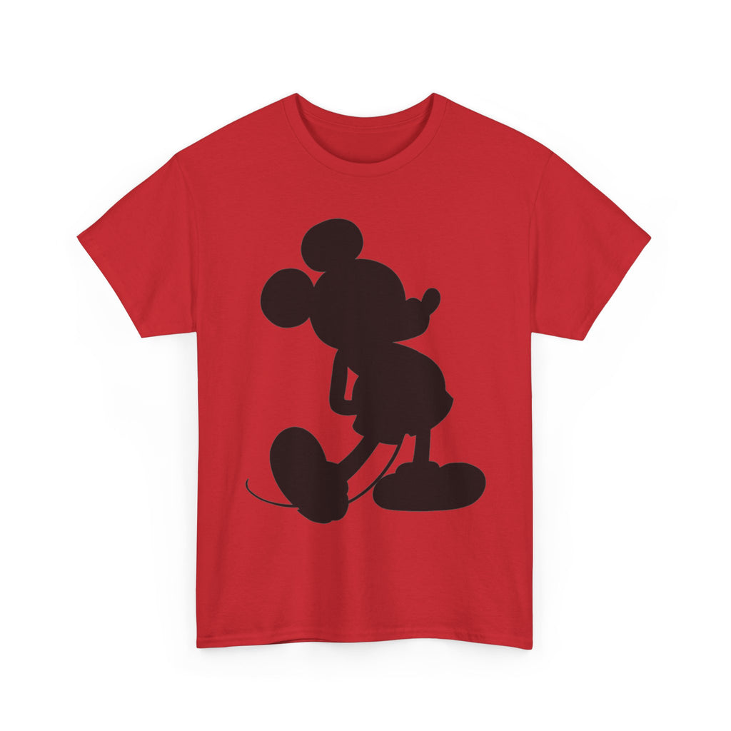 Mickey Mouse Silhouette Graphic Tee — Retro Cartoon Shadow T-Shirt