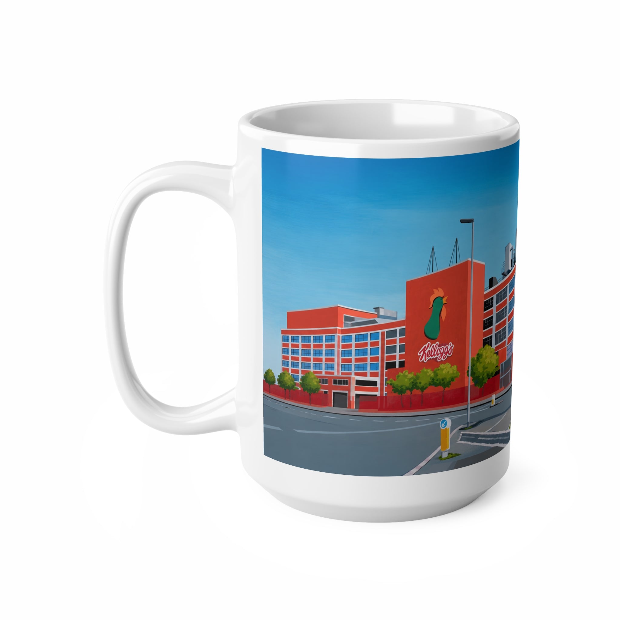Kellogg's Manchester Ceramic Coffee Mug — City Arena Illustration, 11oz & 15oz