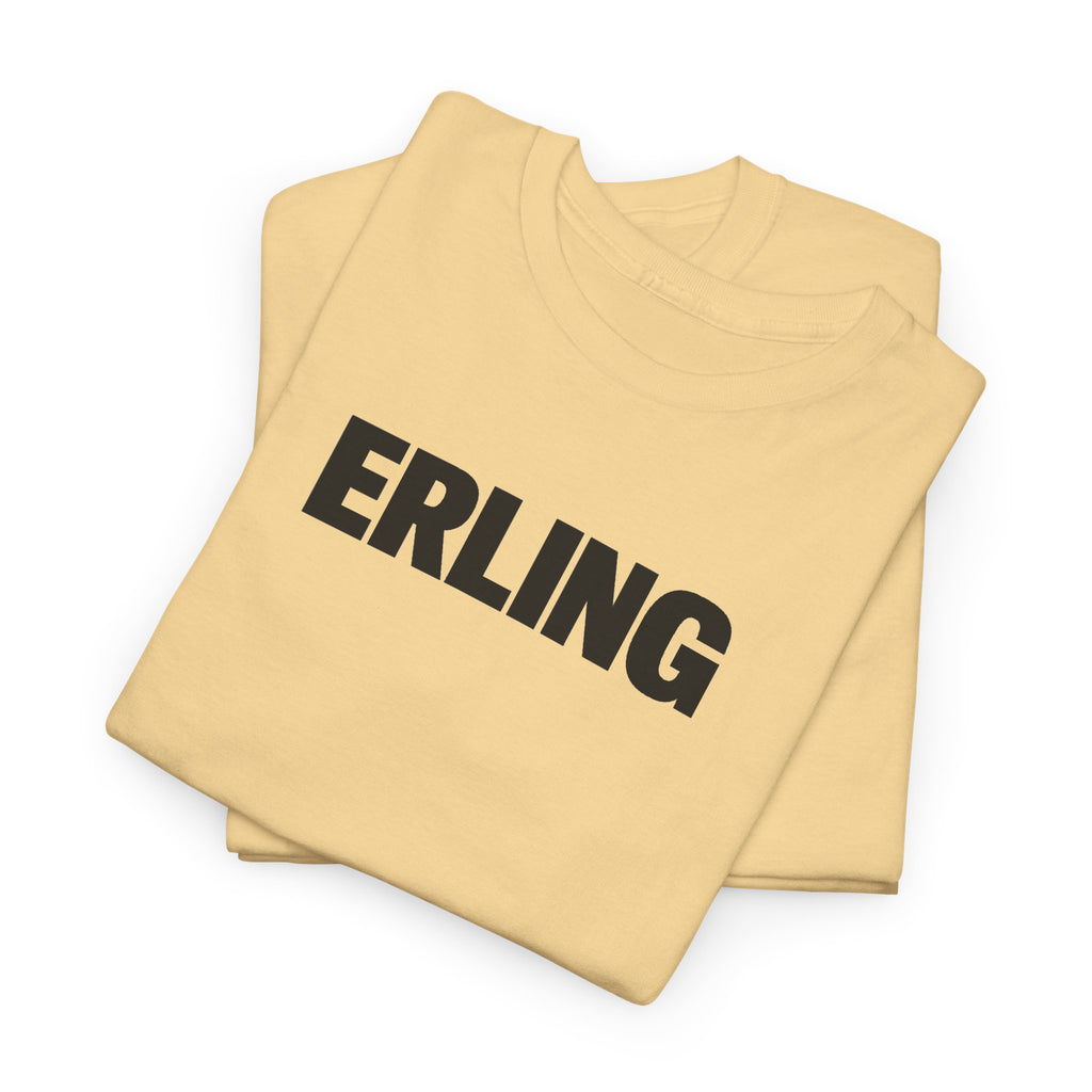 Erling Haaland Name Tee — Minimalist White Graphic T-Shirt