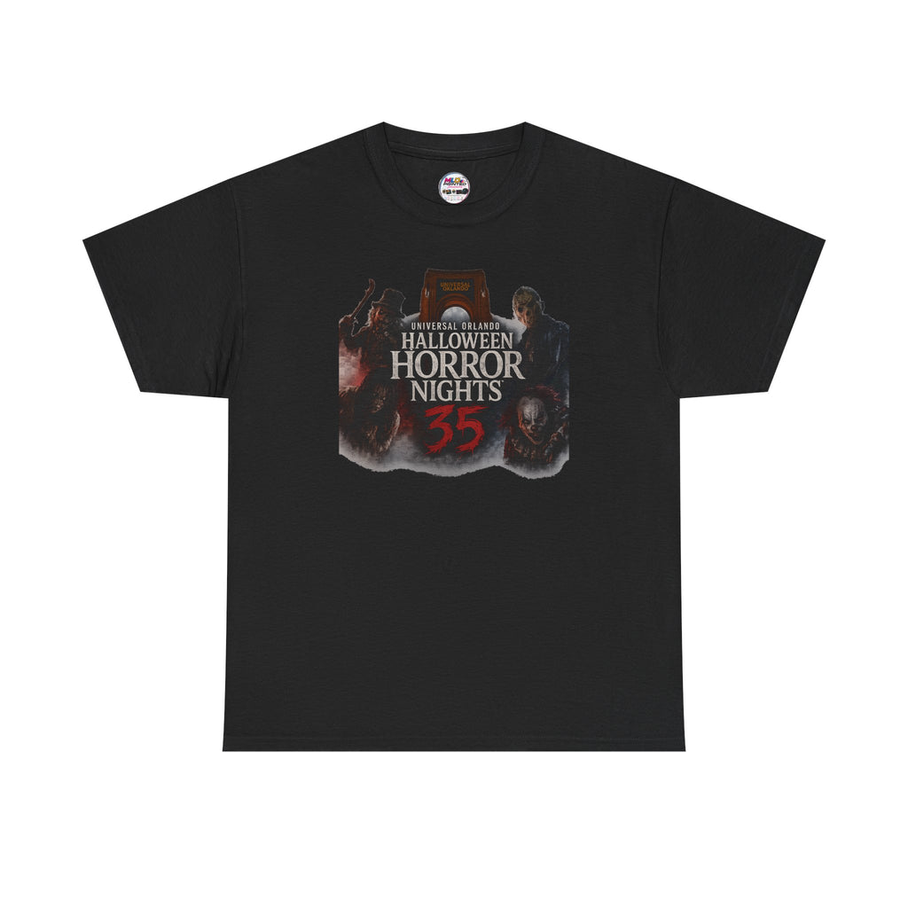Halloween Horror Nights 35 T-Shirt — Haunted House & Nightmares Graphic Tee