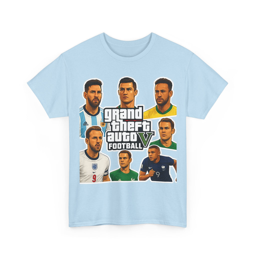 Graphic Tee — 'Grand Theft Auto V Football' Soccer Players Collage Shirt