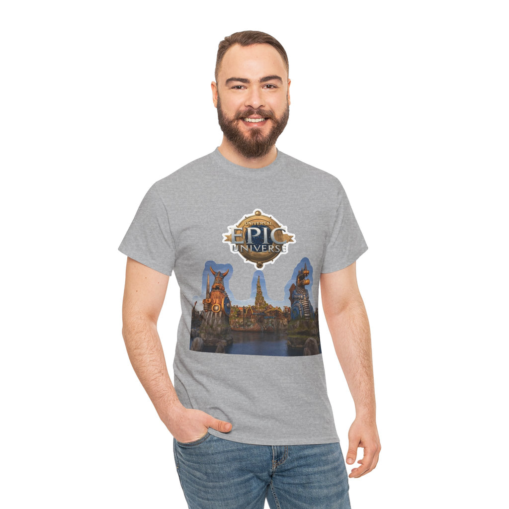 Epic Universe Theme Park T‑Shirt — Iconic Entrance Graphic Tee