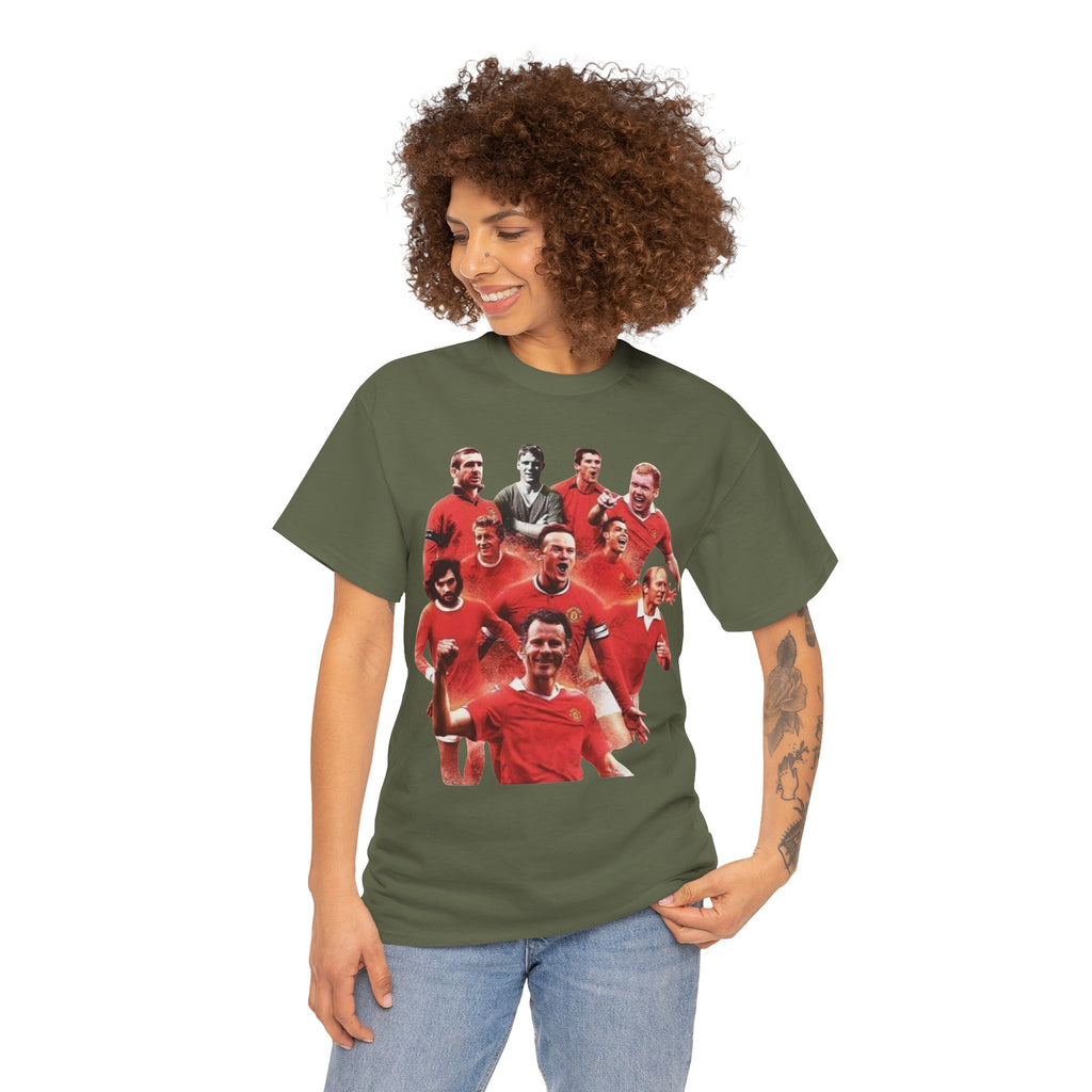 Manchester United Legends T‑Shirt — Retro Team Collage Football Tee