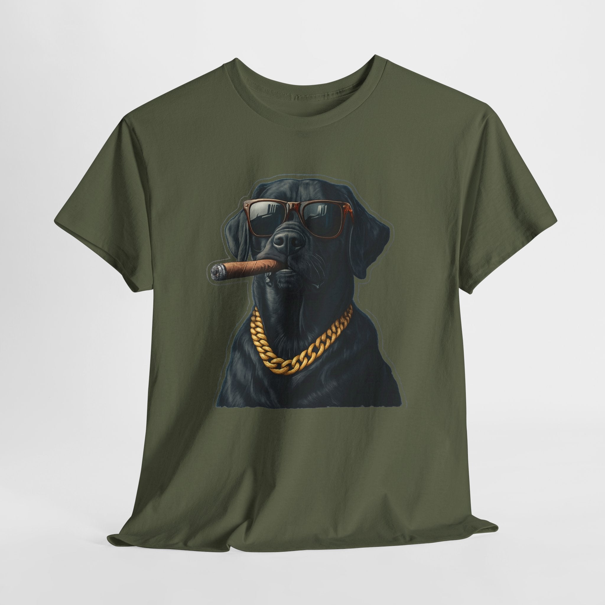 Cool Rottweiler Smoking Cigar Graphic Tee — Dog Lover Streetwear