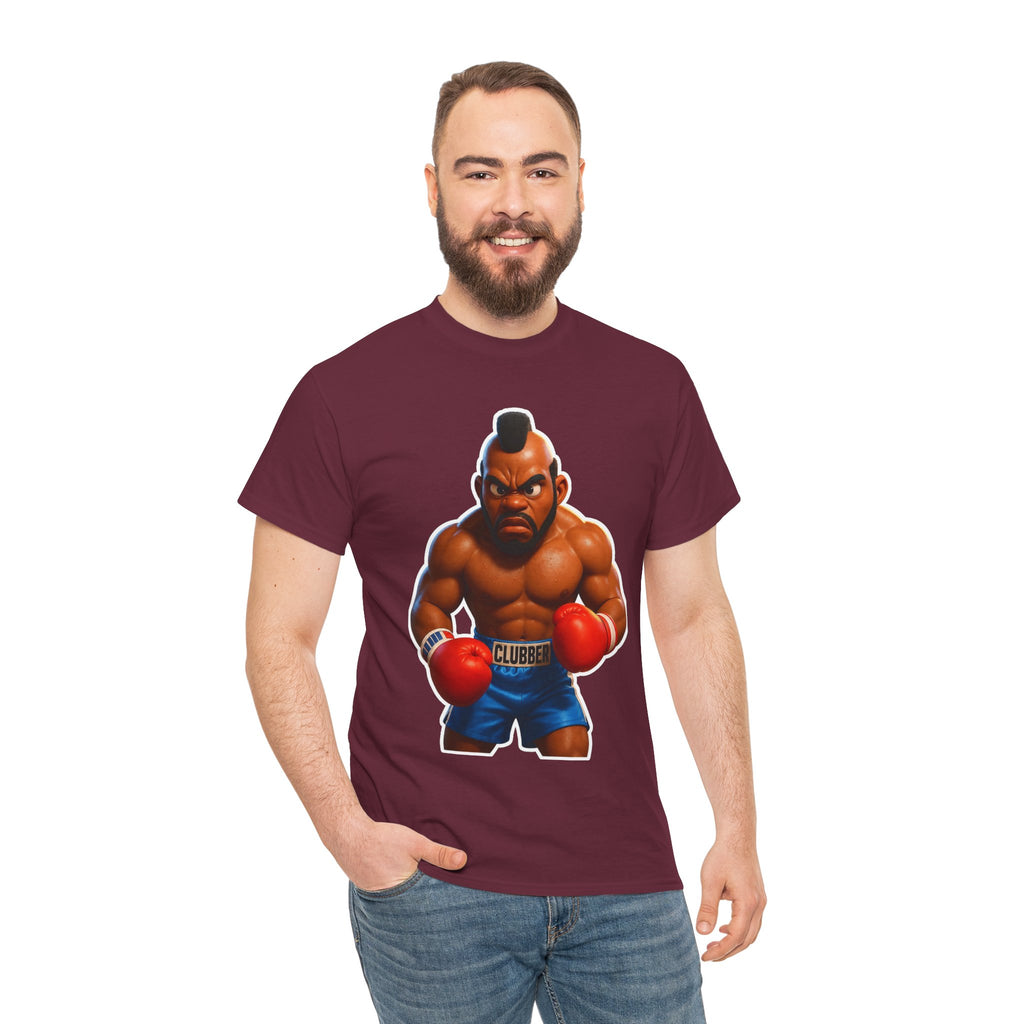 MR T Clubber Lang Boxer Character Tee — Tough Guy Cartoon Boxing T-Shirt
