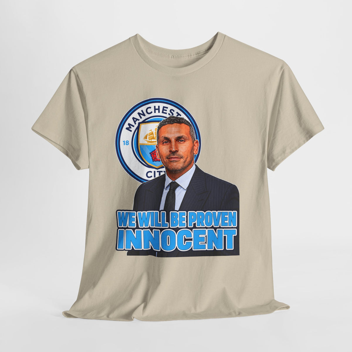 Manchester City “We Will Be Proven Innocent” Fan Cotton T-Shirt