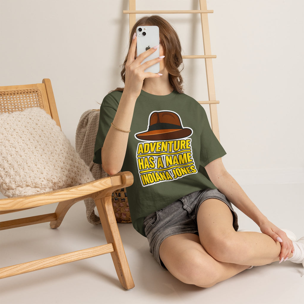 Adventure Has a Name Indiana Jones Graphic Cotton T-Shirt