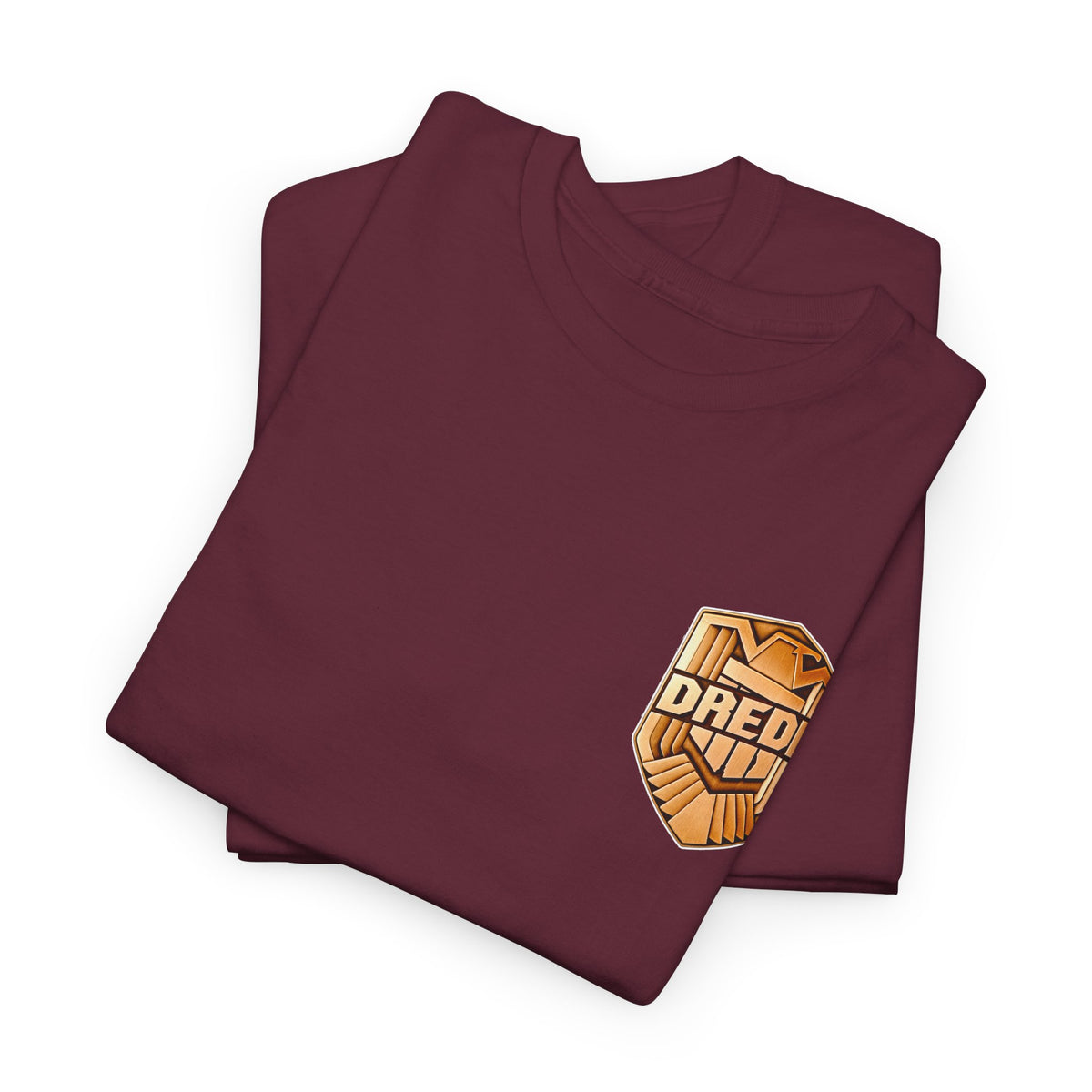 Dredd Shield Badge T-Shirt — Retro Law Enforcement Logo Tee