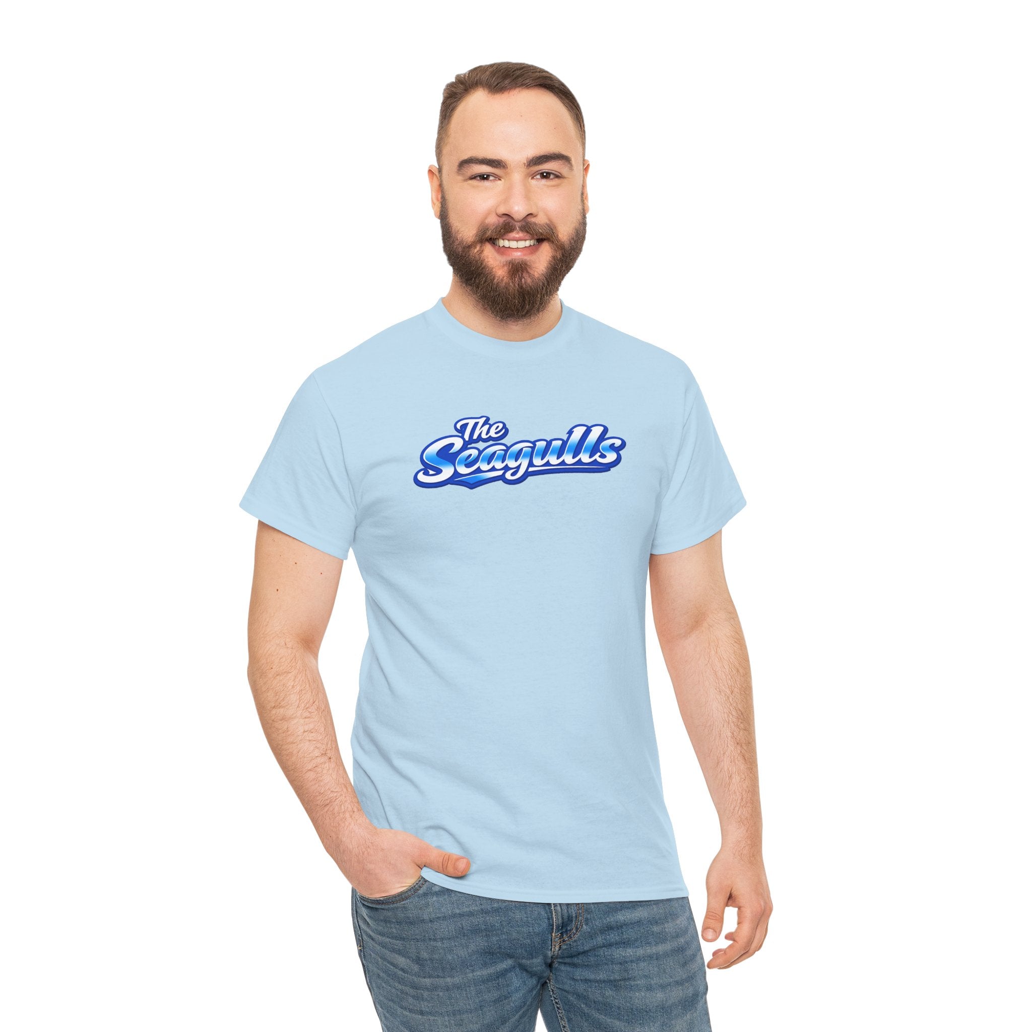 Seagulls Football Script Logo Cotton T-Shirt