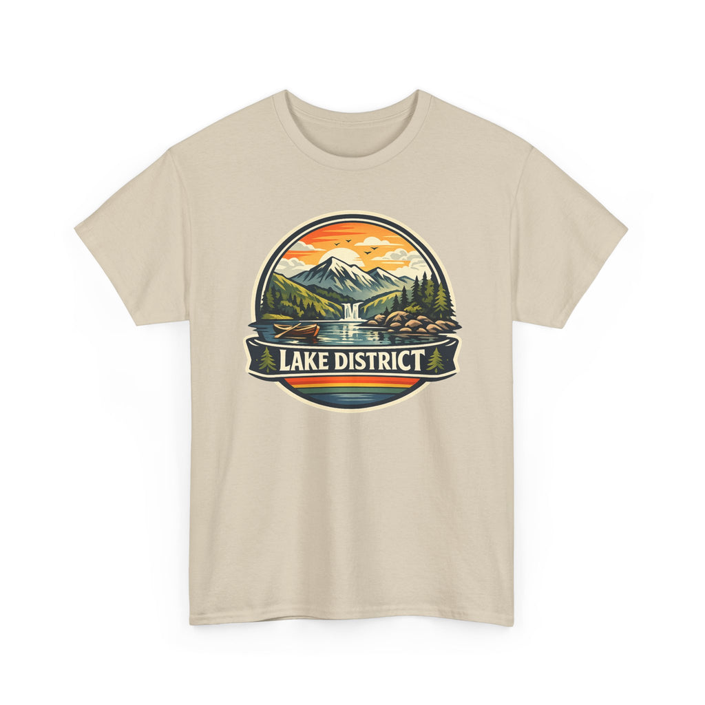 Lake District Graphic Tee — Scenic Mountain & Lake Camping Shirt