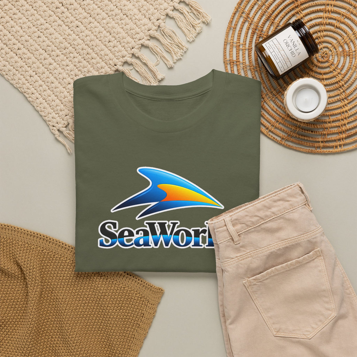 SeaWorld Logo T-Shirt — Classic Ocean Theme Tee
