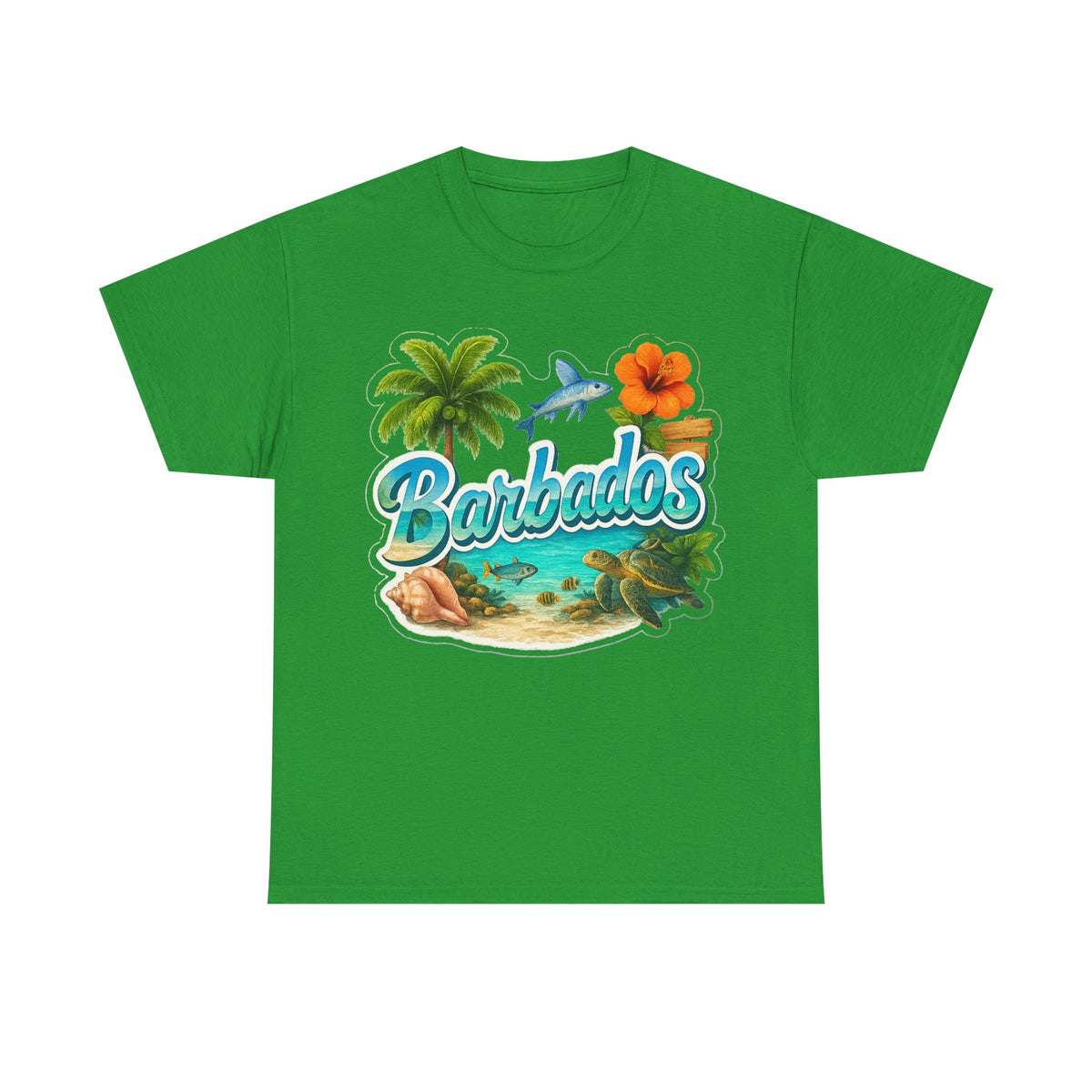 Barbados Beach Graphic Tee — Tropical Island Vacation T‑Shirt