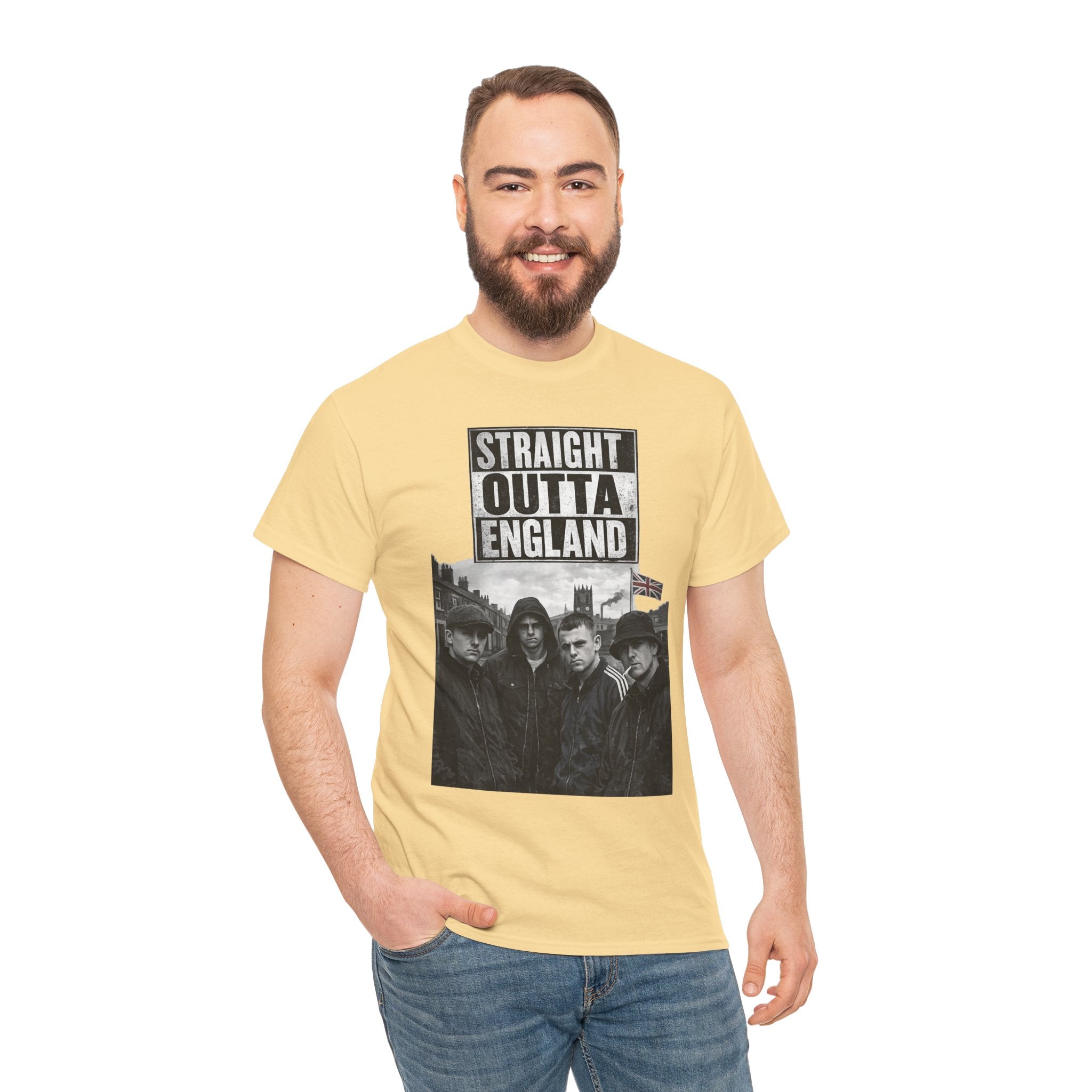 Straight Outta England T-Shirt — Retro Band Photo Tee