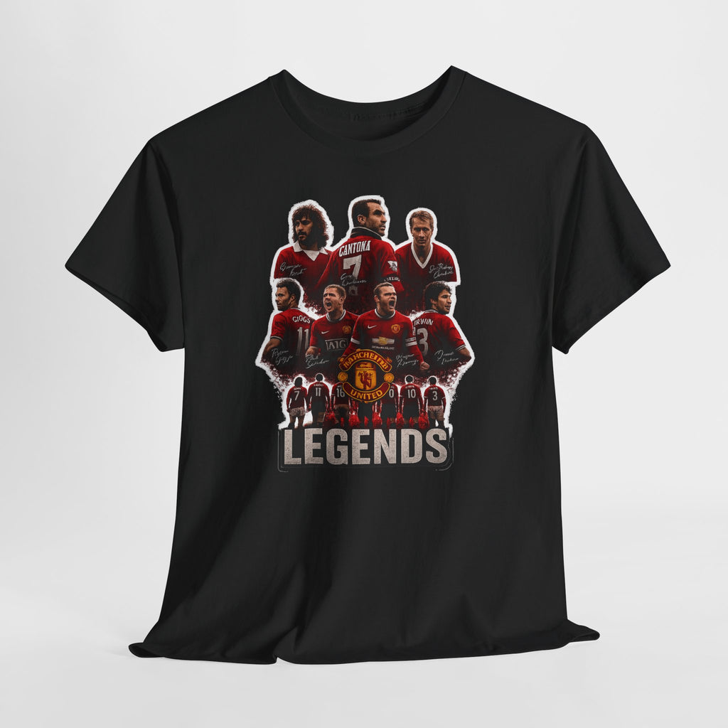 Manchester United Legends Football Team Tee — Retro Manchester United Players Graphic Shirt