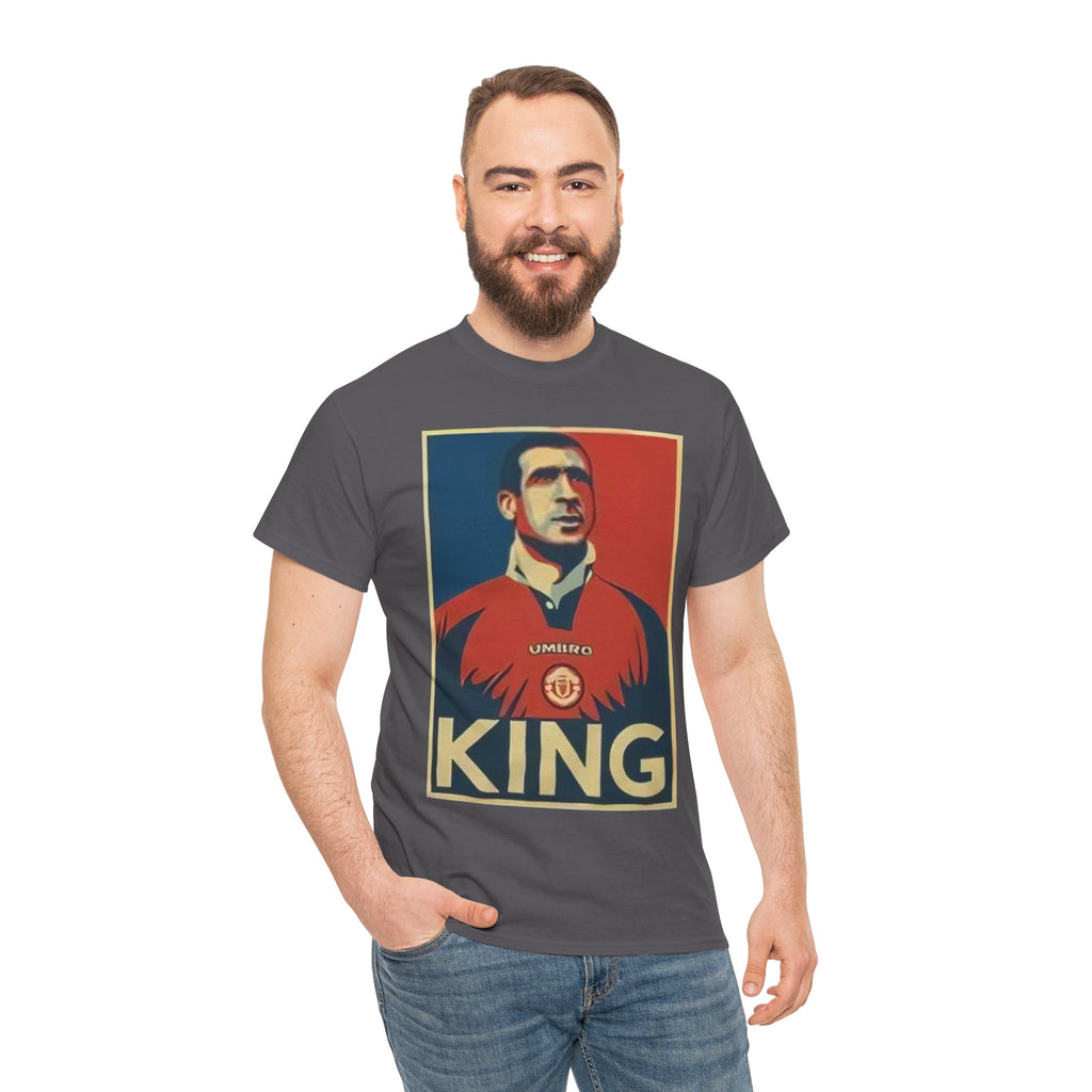 Eric Cantona King Manchester United Graphic Tee — Retro Sports Poster Football Shirt