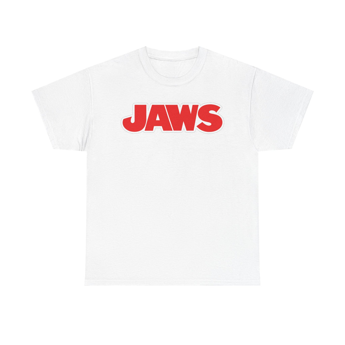 Jaws Logo Tee — Retro Red Movie Graphic T‑Shirt